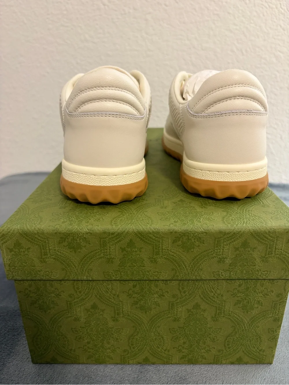 Brand New Women’s Gucci MAC80 Embroidered Sneakers ‘White Gum’ Sz 35 (US 5) - Picture 4 of 9